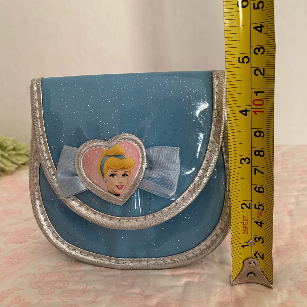 VTG Disney Princess Cinderella Purse Toy Plastic Blue Silver Children’s Dress Up - Picture 10 of 13